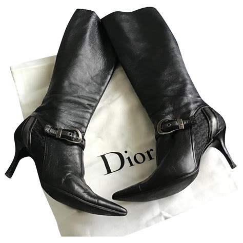 botas christian dior|dior leather boots for women.